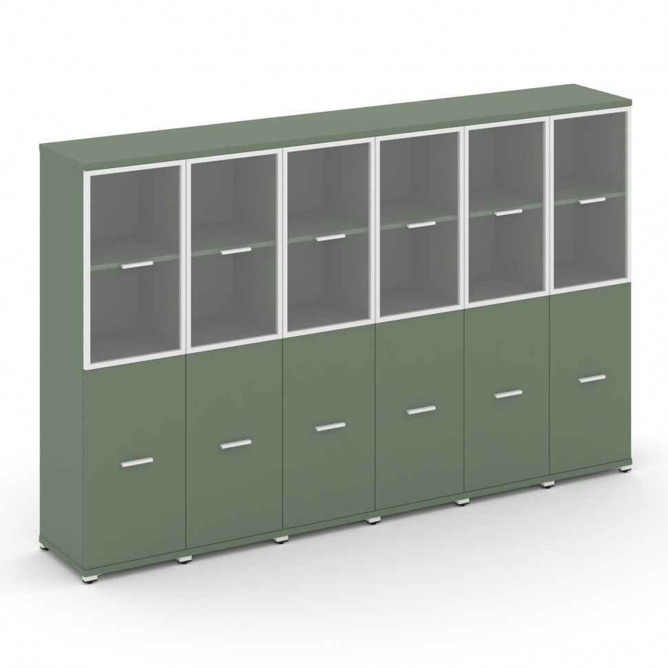 Concept Шкаф 6 узких секций, 4 ниши CN.STU-462 RPW W Кобо/Металл Белый/Прозрачный 2500*420*1554 Concept Шкаф 6 узких секций, 4 ниши CN.STU-462 RPW W Кобо/Металл Белый/Прозрачный 2500*420*1554