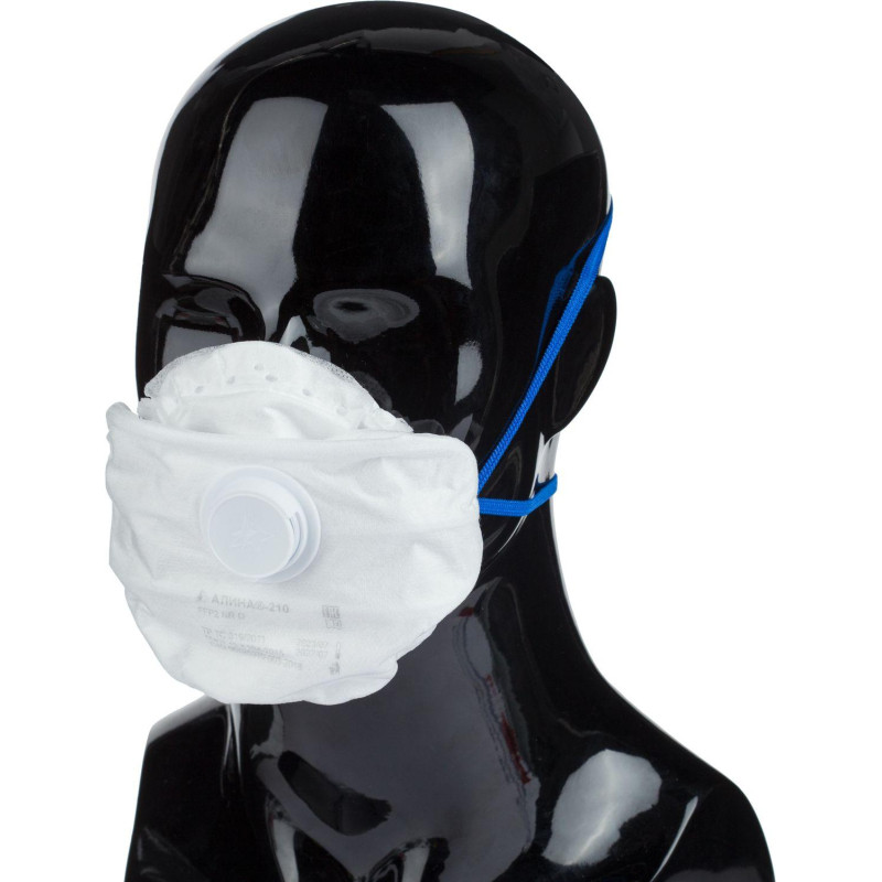 Полумаска фильтрующая АЛИНА-210(3425) с кл FFP2 NR D до 12ПДК