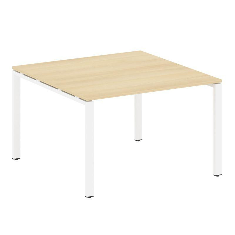 Metal System Переговорный стол (1 столешница) на П-образном м/к БП.ПРГ-1.2 Акация Лорка/Металл Белый Metal System Переговорный стол (1 столешница) на П-образном м/к БП.ПРГ-1.2 Акация Лорка/Металл Белый