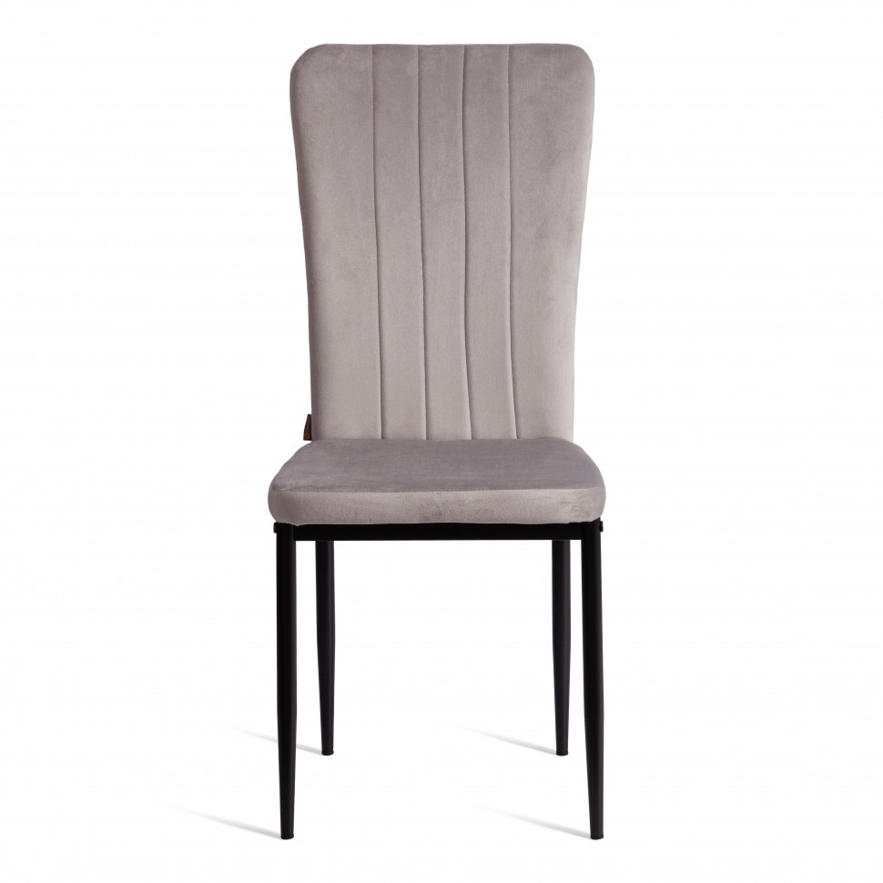 Стул VERTER (mod. BC577-DC) металл, флок, 41 х 52 х 95 см, Light grey (светло-серый) HLR14 / черный