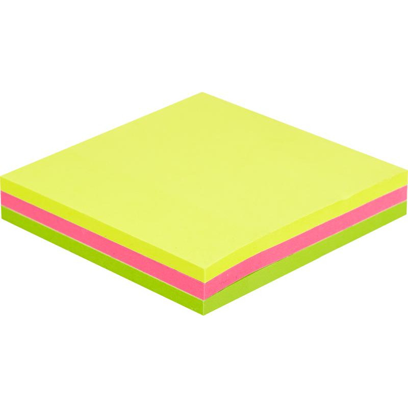 Стикеры Attache Selection с клеев. краем 76х76, неон, 3 цвета 50х3