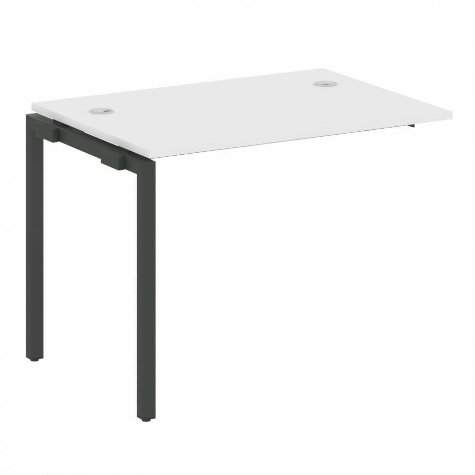 Metal System Quattro Проходной элемент рабочей станции на П-образном м/к 40БП.ПРС-СП-1.1 Белый/Метал