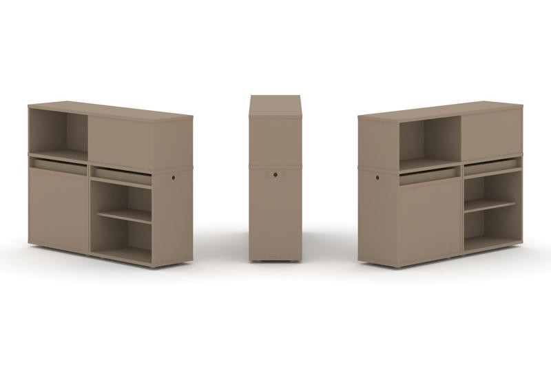 Estetica Набор №12. Тумба двойная+низкая надставка ES.NB.2N-12 Латте 1500*410*1135 Estetica Набор №12. Тумба двойная+низкая надставка ES.NB.2N-12 Латте 1500*410*1135