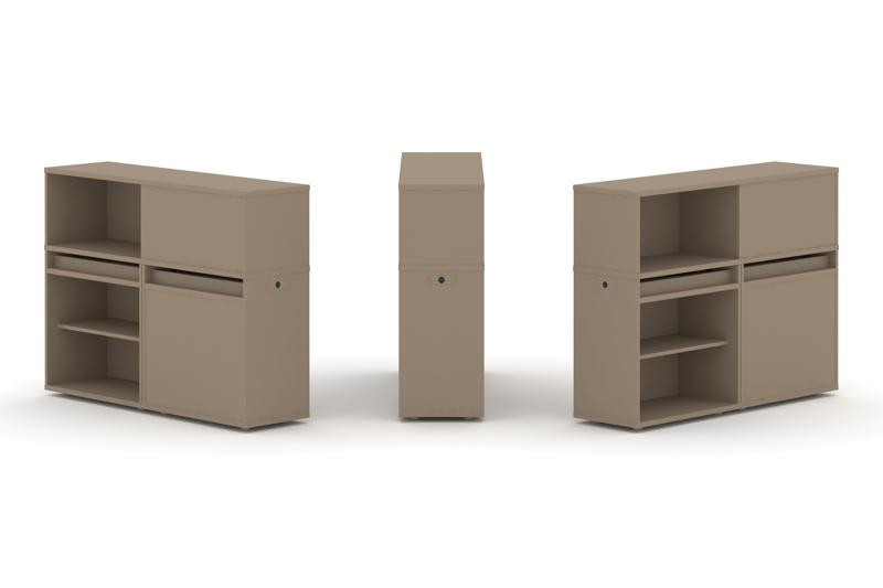 Estetica Набор №12. Тумба двойная+низкая надставка ES.NB.2N-12 Латте 1500*410*1135 Estetica Набор №12. Тумба двойная+низкая надставка ES.NB.2N-12 Латте 1500*410*1135