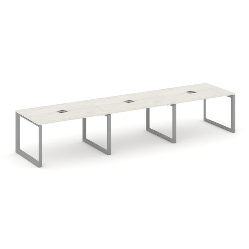 Style Project Стол переговорный SN-59O.SPRG-024 Дуб Наварра/Металл Серый 4740*980*750
