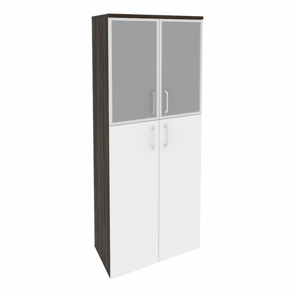 Onix Шкаф высокий широкий O.ST-1.7 R Дуб Мали/Белый Бриллиант 800*420*1977