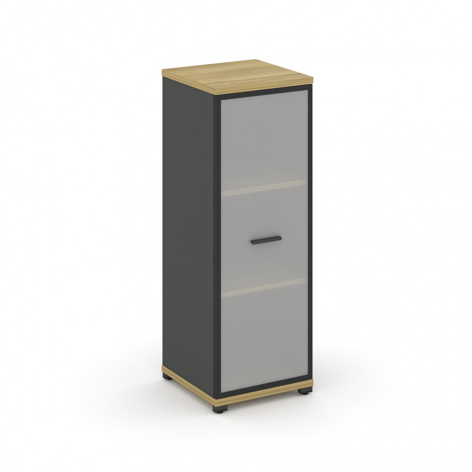 Concept Шкаф 1 узкая секция, 3 ниши CN.STU-316 RMB A Дуб Винченцо/Антрацит/Металл Антрацит/Сатин 420