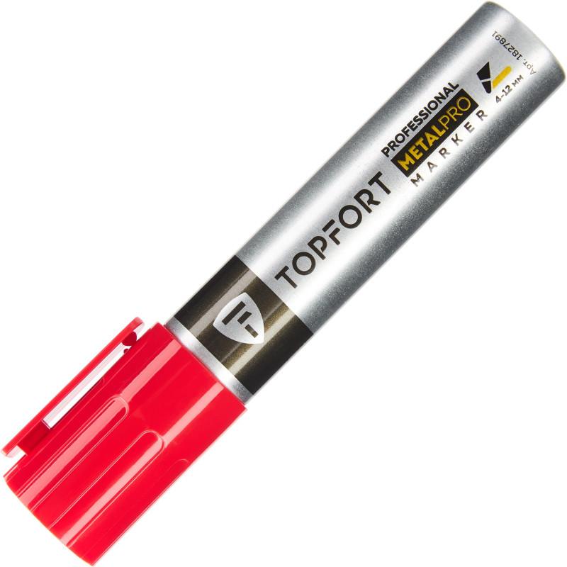 Маркер для металла TOPFORT MetalPro 4-12 мм красный