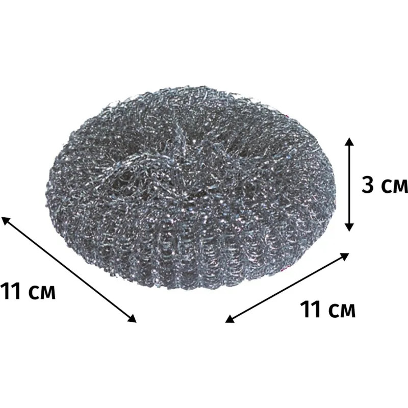 Губка-мочалка для мытья посуды YORK Макси стальная