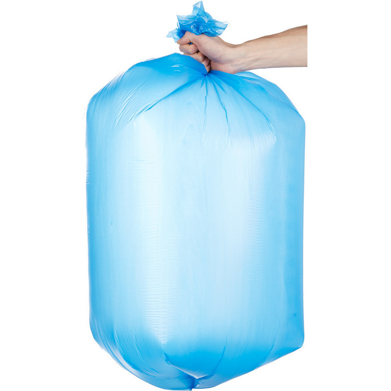 Мешки для мусора ПНД 120л 18мкм 20шт/уп синие 70х110см_Green Pack