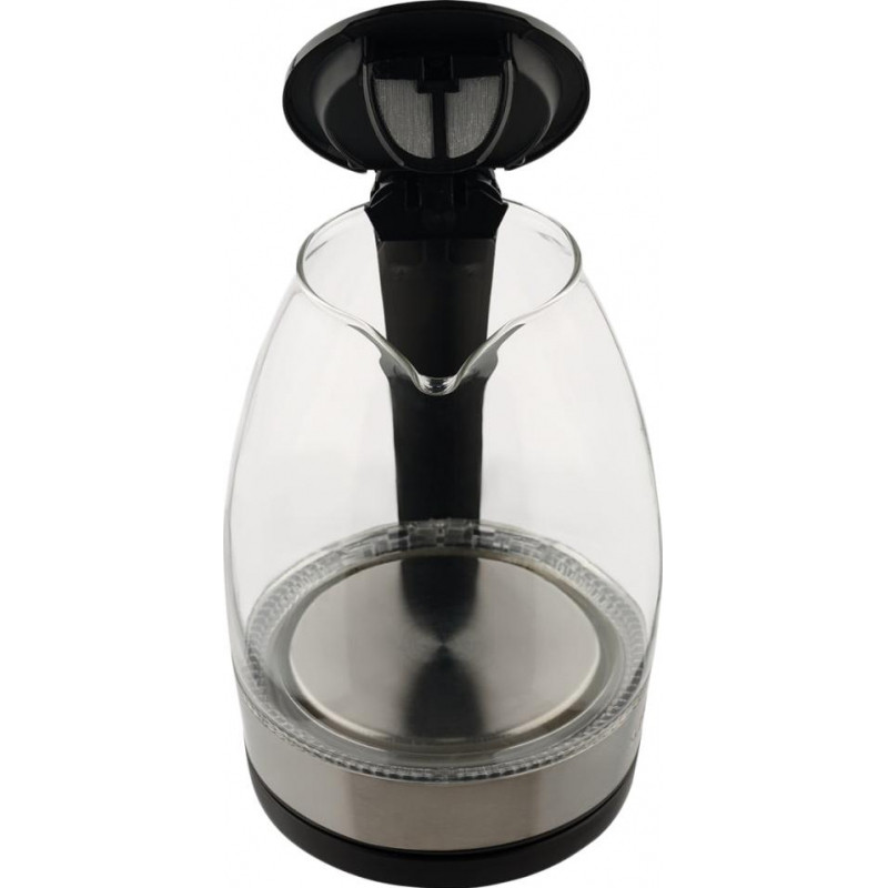 Чайник электрический SCARLETT SC-EK27G91, стекло, 2200Вт, 1.7л, черный
