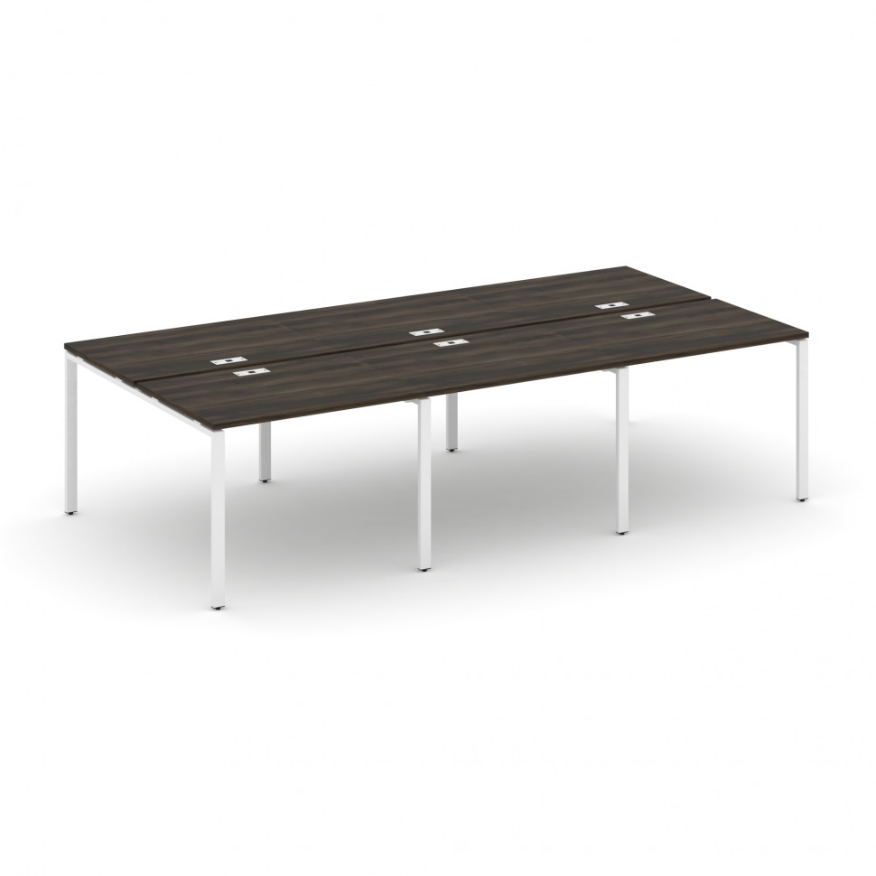 Concept Рабочая станция на 6 мест CN.DRS-009 Дуб Мали/Металл Белый 2940*1480*750