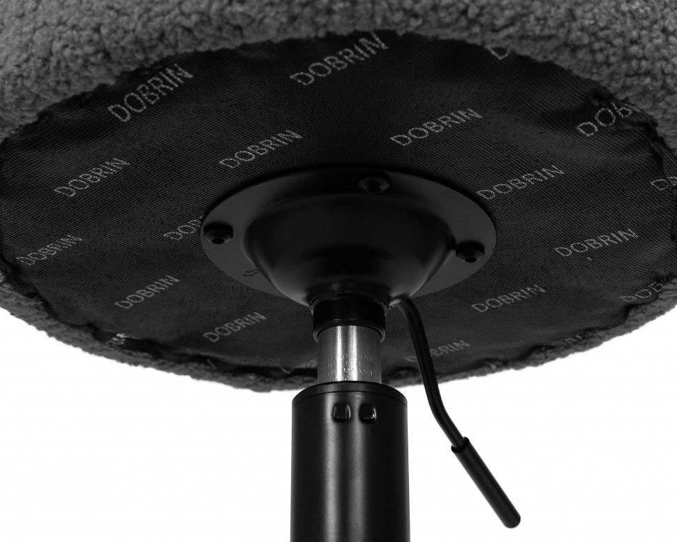 Пуф DOBRIN DANNY BLACK, темно-серое букле (16)