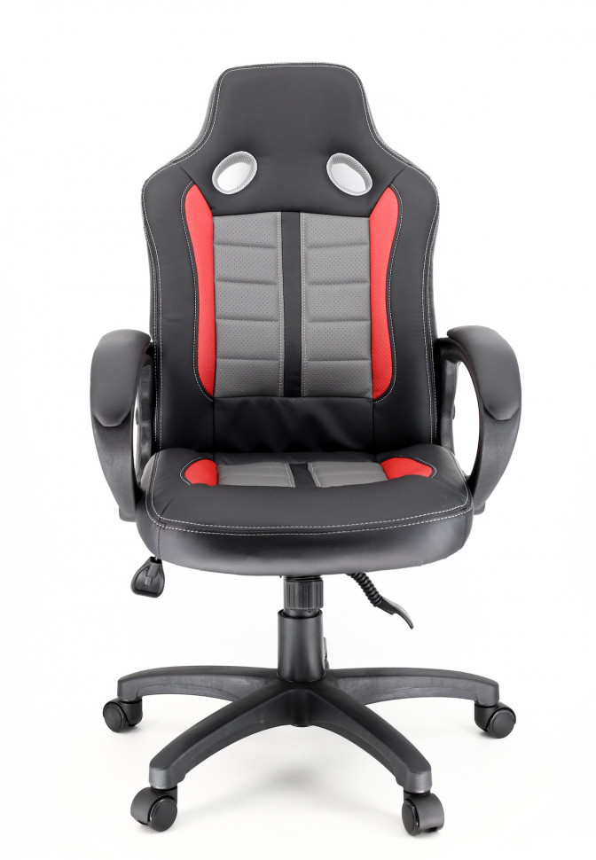 Кресло Everprof Forsage (Форсаж) TM Экокожа черно/красно/серый