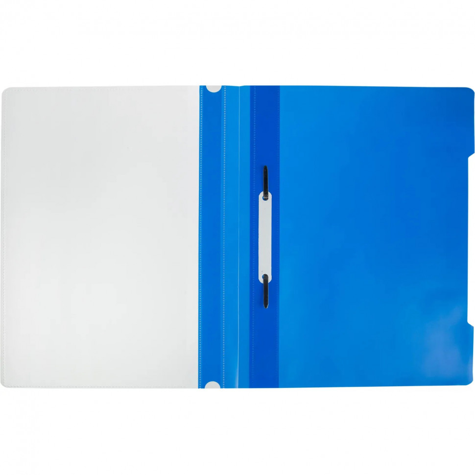 Скоросшиватель пластиковый Attache, карман, А4, син 10шт/уп, 0,12/0,16