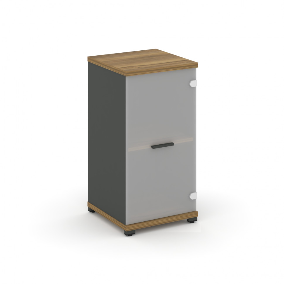 Concept Шкаф 1 узкая секция, 2 ниши CN.STU.E-213 SM A Сандал Янтарный/Антрацит/Металл Антрацит/Сатин