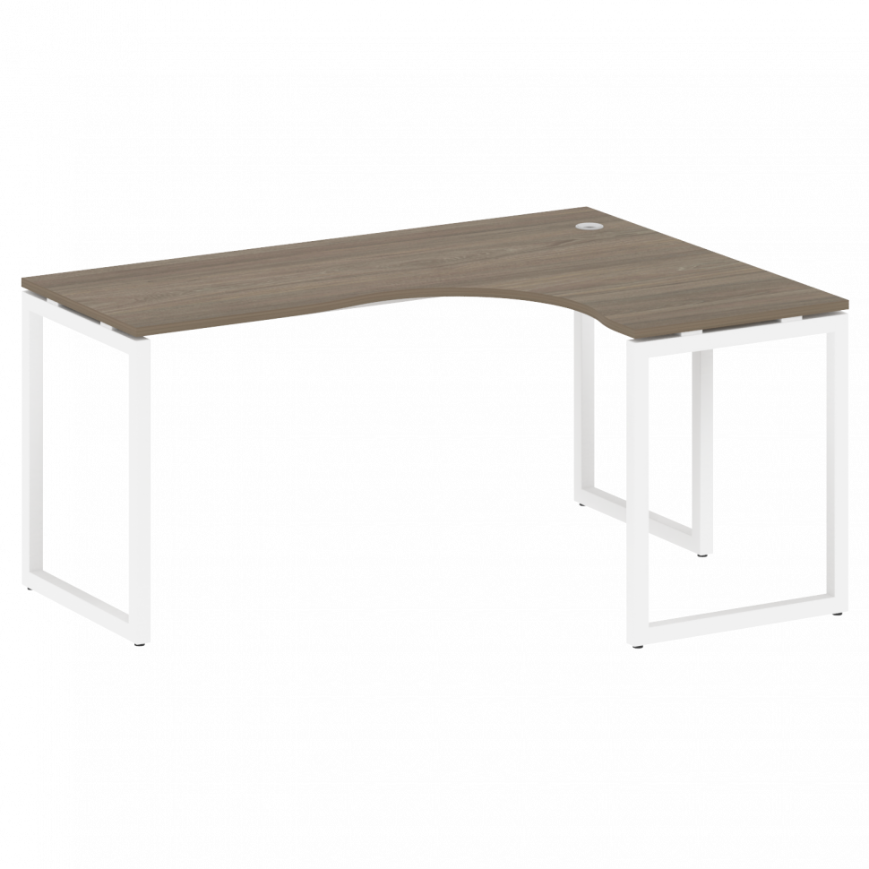 Metal System Quattro Стол криволинейный правый на О-образном м/к 40БО.СА-4 (R) Вяз Благородный/Метал Metal System Quattro Стол криволинейный правый на О-образном м/к 40БО.СА-4 (R) Вяз Благородный/Метал