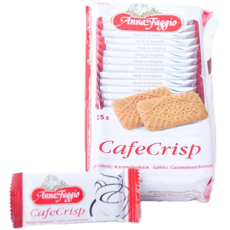 Печенье Café Crisp ANNA FAGGIO хруст.карамельное (инд.уп.), 25шт/уп., 150г