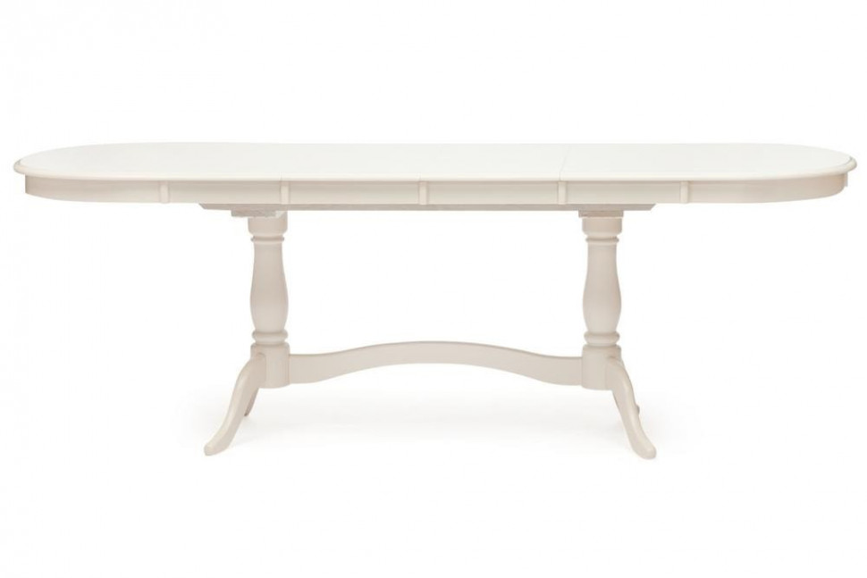 Стол раскладной Siena ( SA-T6EX2L ) дерево гевея/мдф, 150+35+35х80х75см, ivory white (слоновая кость 2-5)