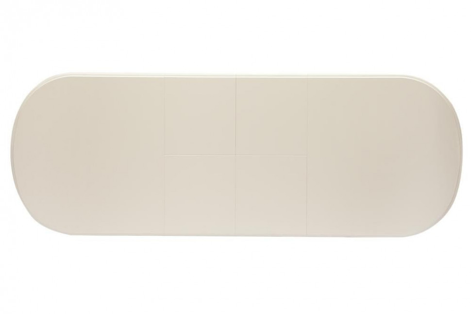 Стол раскладной Siena ( SA-T6EX2L ) дерево гевея/мдф, 150+35+35х80х75см, ivory white (слоновая кость 2-5)