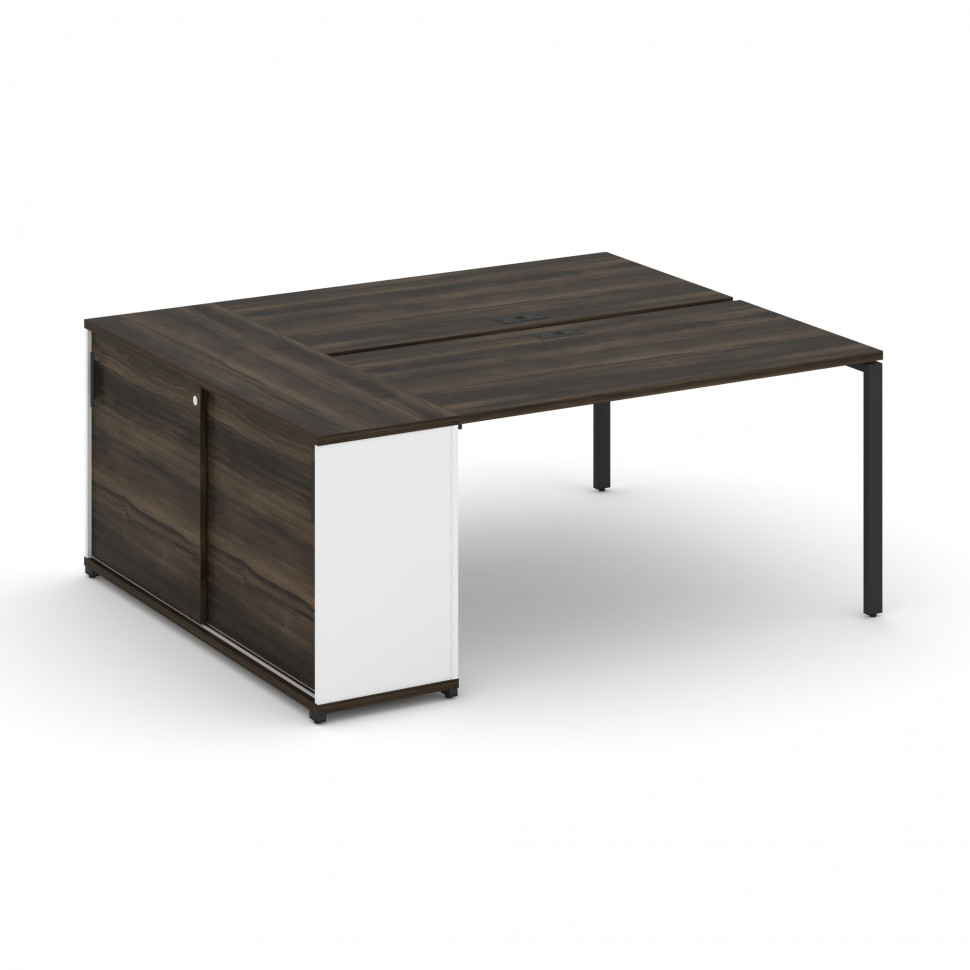 Concept Рабочая станция с опорным шкафом-купе CN.DRS-235 B Дуб Мали/Белый Бриллиант/Металл Черный 18 Concept Рабочая станция с опорным шкафом-купе CN.DRS-235 B Дуб Мали/Белый Бриллиант/Металл Черный 18