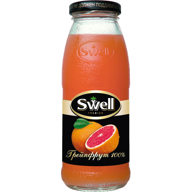 Сок  SWELL красный грейпфрут 0,25 л