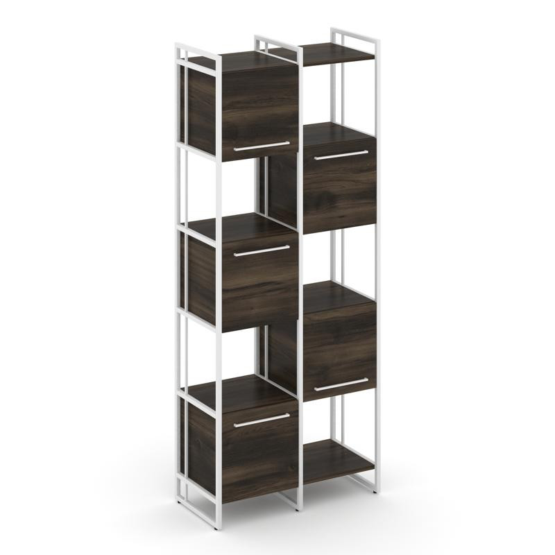 Rift Шкаф комбинированый RF.NS-003 Дуб Мали/Металл Белый/Белый Ручки 820*396*2010