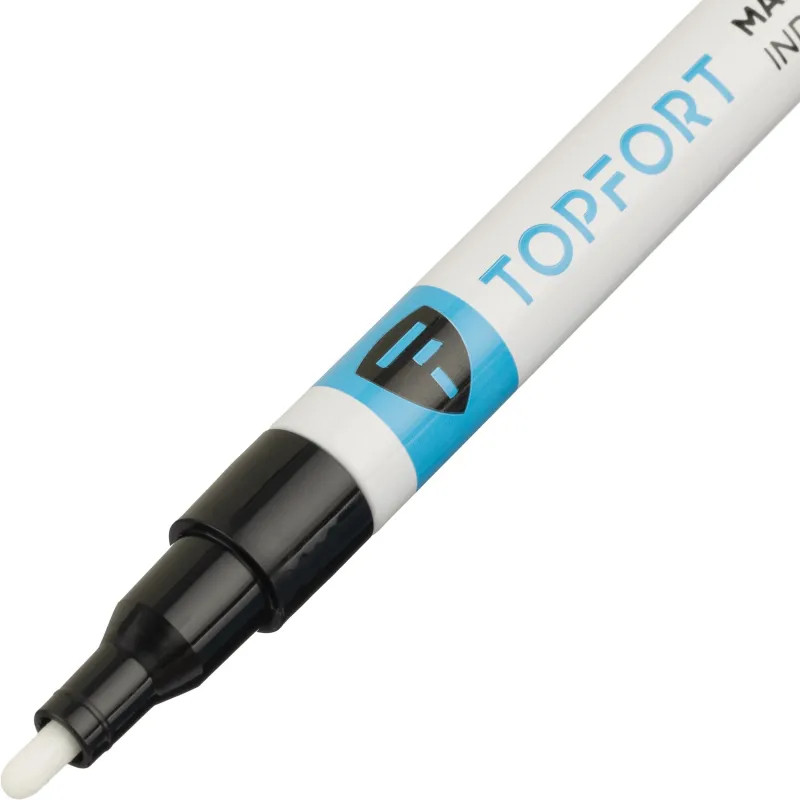 Маркер лаковый TOPFORT Industrial Plus 2 мм черный