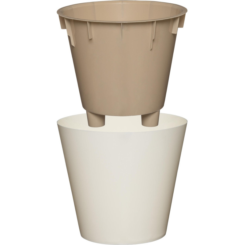 Горшок для цветов London 230 мм, 5л сливочный ING6206СЛ