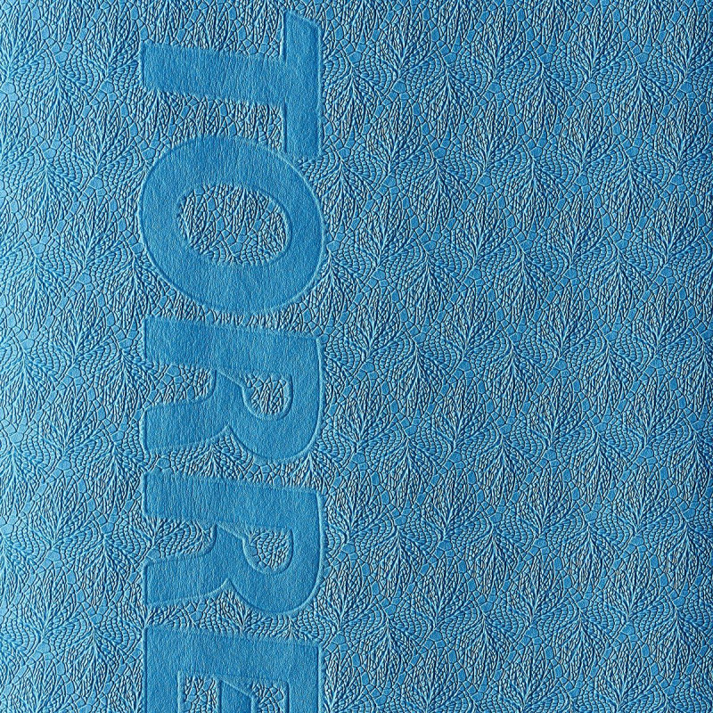 Коврик для йоги TORRES Comfort 4, YL10064, TPE 4 мм, нескольз, сине-серый
