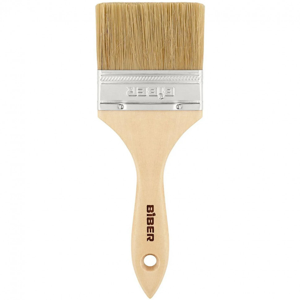 Кисть флейцевая БИБЕР 31005 ЭКО натуральная щетина, 75 мм СПб