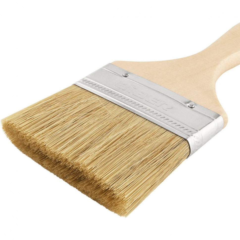 Кисть флейцевая БИБЕР 31005 ЭКО натуральная щетина, 75 мм СПб