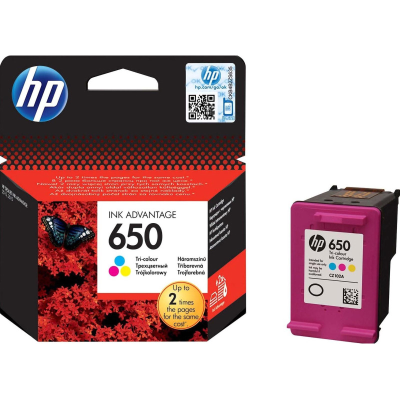 Картридж струйный HP 650 CZ102 цв. для DJ Ink Advantage 2515/3515