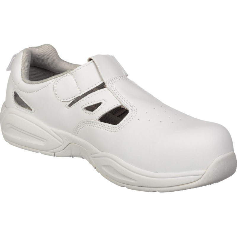 Сандалии Мистраль с перфорацией White GRIP PROTECTION c ПП р.44 19143