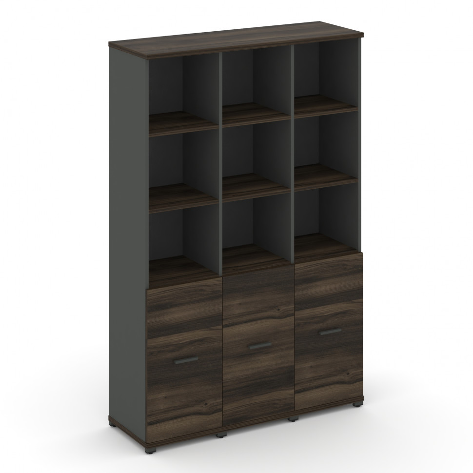 Concept Шкаф 3 узкие секции, 5 ниш CN.STU-531 A Дуб Мали/Антрацит/Металл Антрацит 1252*420*1922 Concept Шкаф 3 узкие секции, 5 ниш CN.STU-531 A Дуб Мали/Антрацит/Металл Антрацит 1252*420*1922