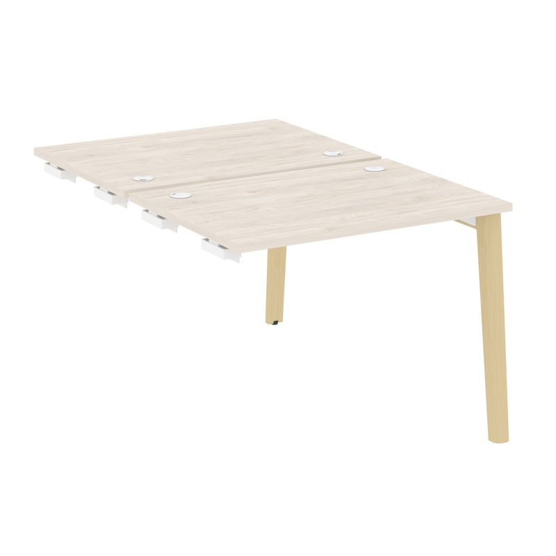 Onix Wood Стол-приставка двойной OW.D.SPR-1.7 Денвер Светлый/Дуб Светлый/Металл Белый 980*1475*750 Onix Wood Стол-приставка двойной OW.D.SPR-1.7 Денвер Светлый/Дуб Светлый/Металл Белый 980*1475*750