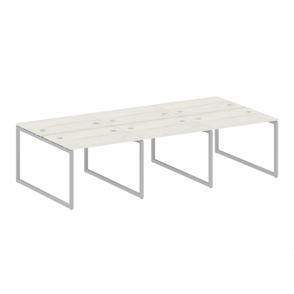 Metal System Quattro Рабочая станция на 6 раб. мест на О-образном м/к 40БО.СМ-6.1 Дуб Наварра/Металл Metal System Quattro Рабочая станция на 6 раб. мест на О-образном м/к 40БО.СМ-6.1 Дуб Наварра/Металл