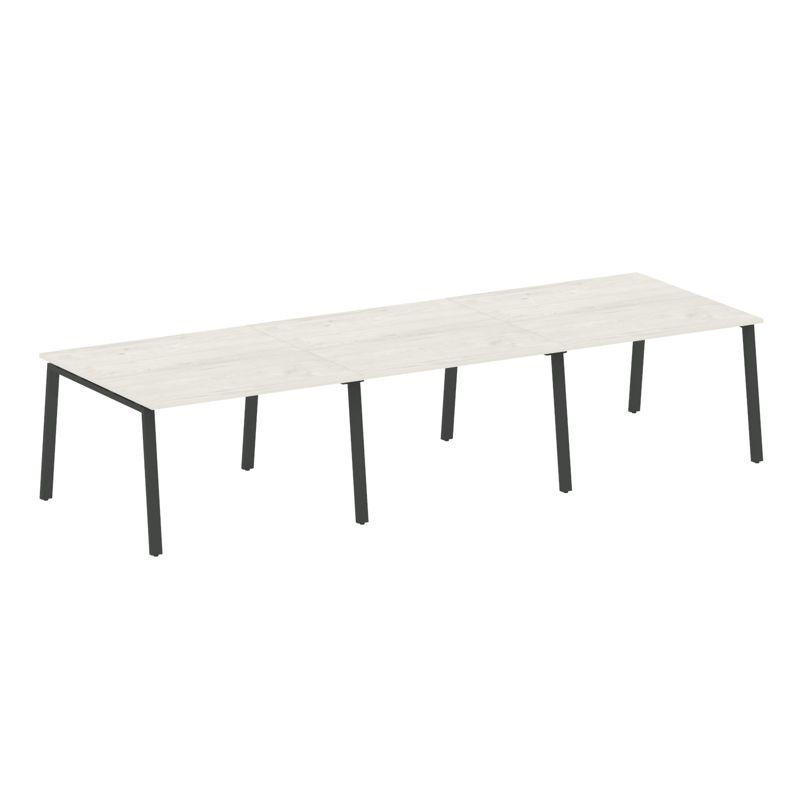 Metal System Переговорный стол (3 столешницы) на А-образном м/к БА.ПРГ-3.2 Дуб Наварра/Металл Антрац Metal System Переговорный стол (3 столешницы) на А-образном м/к БА.ПРГ-3.2 Дуб Наварра/Металл Антрац