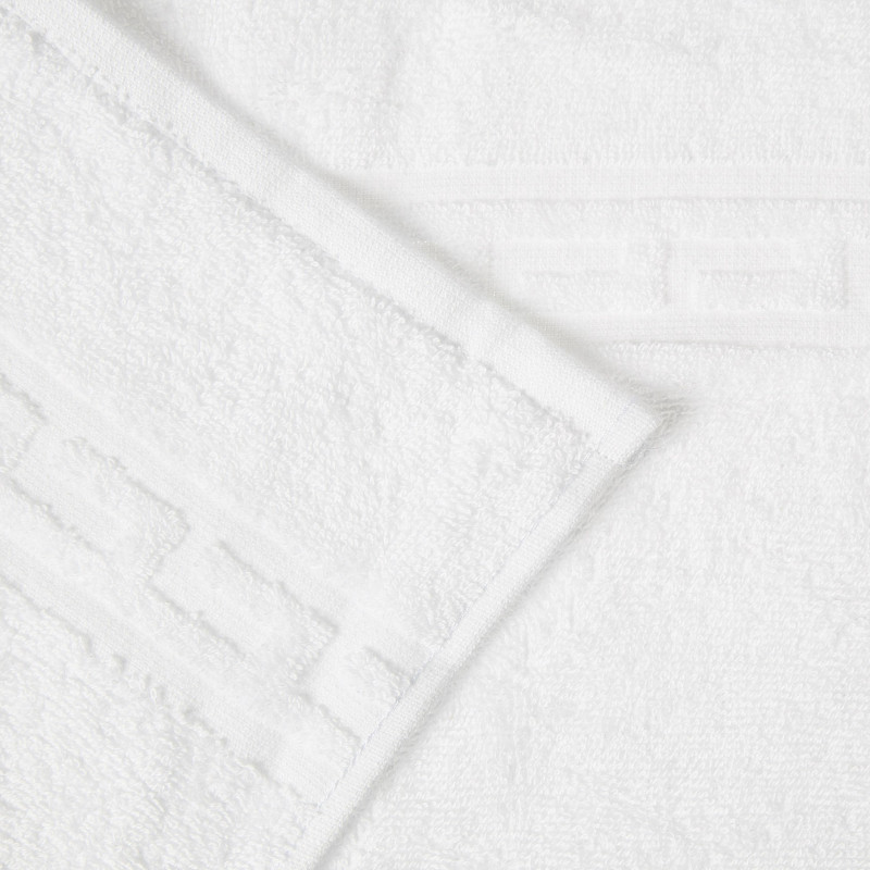 Набор полотенец махровых Luscan/бордюр 380г/м2, 50х90 белый, 10 шт/уп