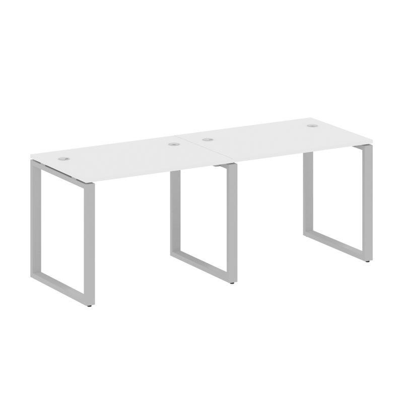 Metal System Рабочая станция на 2 места на О-образном м/к БО.СМ-2.1 Белый/Металл Серый 2000*720*750 Metal System Рабочая станция на 2 места на О-образном м/к БО.СМ-2.1 Белый/Металл Серый 2000*720*750