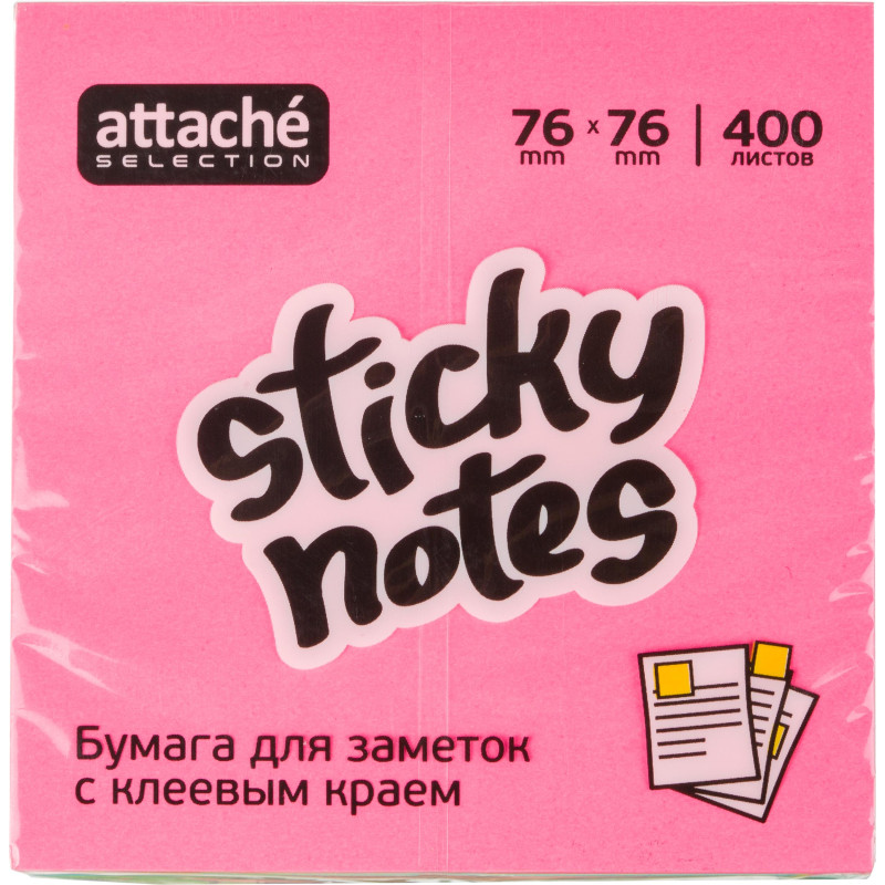 Стикеры Attache Selection куб 76х76, неон 8 цв. 40 0 л
