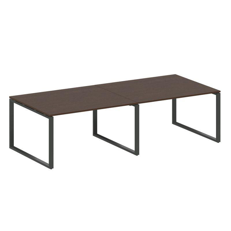 Metal System Переговорный стол (2 столешницы) на О-образном м/к БО.ПРГ-2.3 Венге Цаво/Металл Антраци Metal System Переговорный стол (2 столешницы) на О-образном м/к БО.ПРГ-2.3 Венге Цаво/Металл Антраци