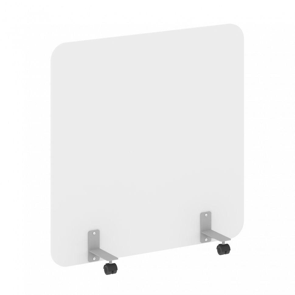 R-line Перегородка на металлических опорах, на роликах DP.R-120-120 Белый Бриллиант/Металл Серый 120