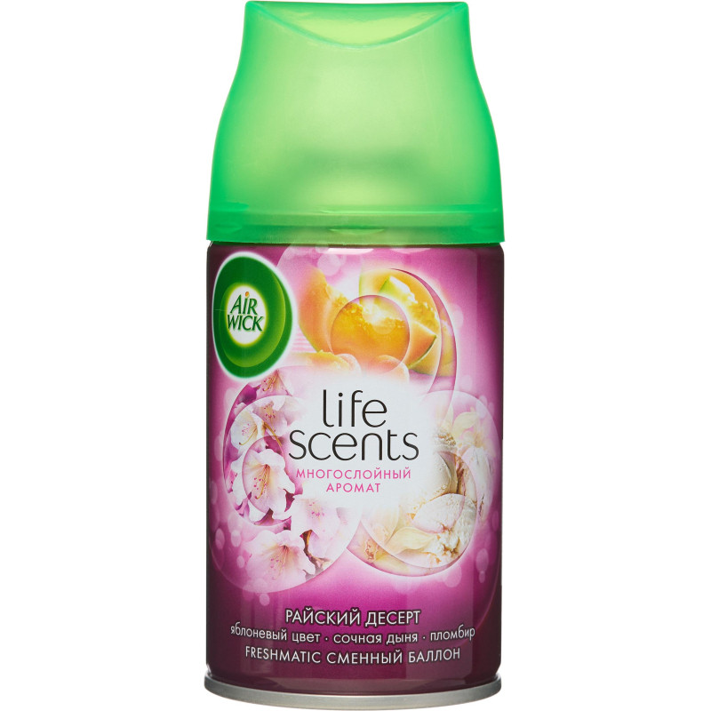 Баллон сменный для автоосвежителя Air Wick LS Райский десерт, 250мл