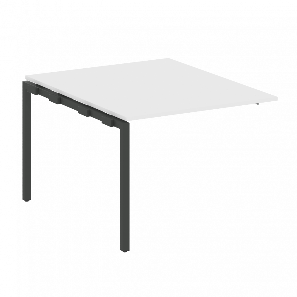 Metal System Quattro Проходной элемент перег. стола на П-образном м/к 40БП.ППРГ-1 Белый/Металл Антра