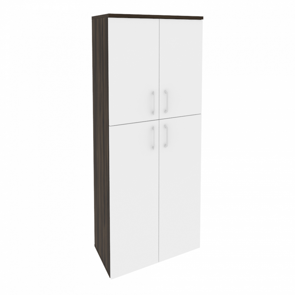 Onix Шкаф высокий широкий O.ST-1.8 Дуб Мали/Белый Бриллиант 800*420*1977