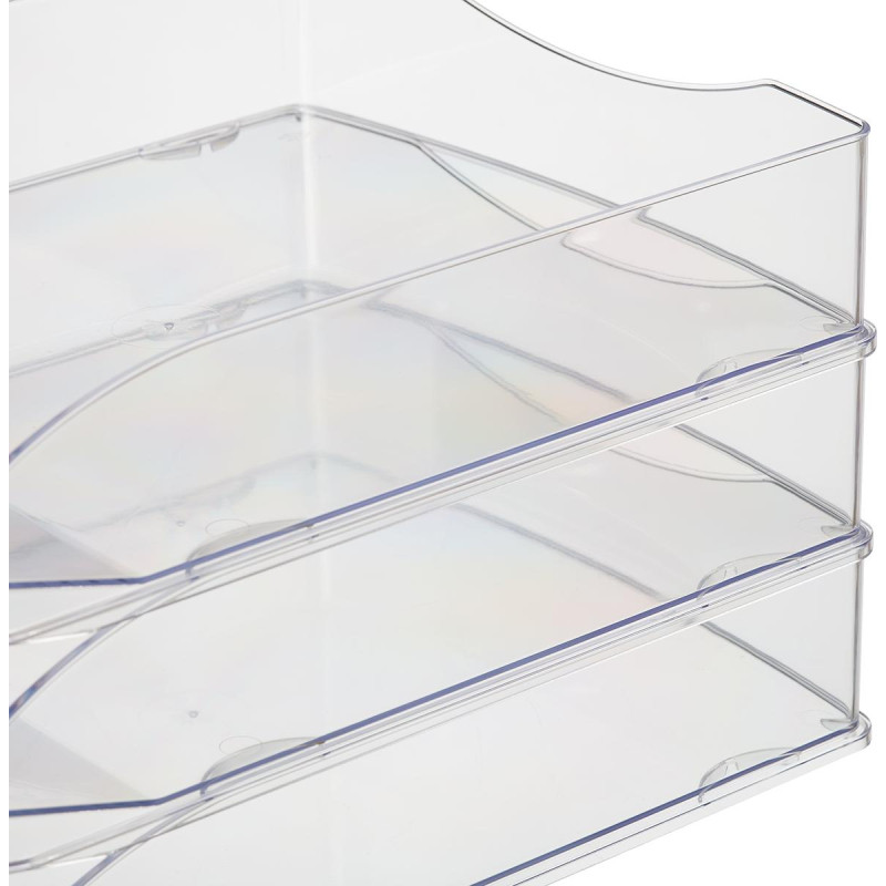 Лоток горизонтальный Attache office прозрачный