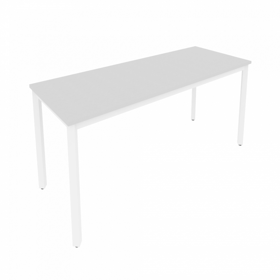 Slim Стол письменный на металлокаркасе С.СП-6.1 Серый/Металл Белый 1580*600*750 Slim Стол письменный на металлокаркасе С.СП-6.1 Серый/Металл Белый 1580*600*750