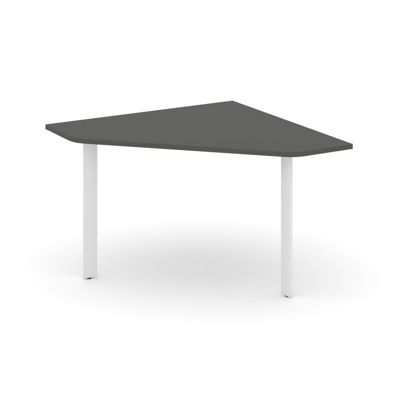 Style Project Угловой элемент переговорного стола SN-59.UPRG-031 Антрацит/Металл Белый 1180*1180*750