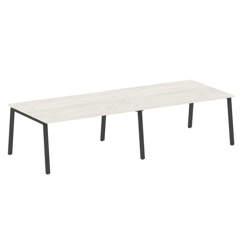 Metal System Переговорный стол (2 столешницы) на А-образном м/к БА.ПРГ-2.4 Дуб Наварра/Металл Антрац Metal System Переговорный стол (2 столешницы) на А-образном м/к БА.ПРГ-2.4 Дуб Наварра/Металл Антрац